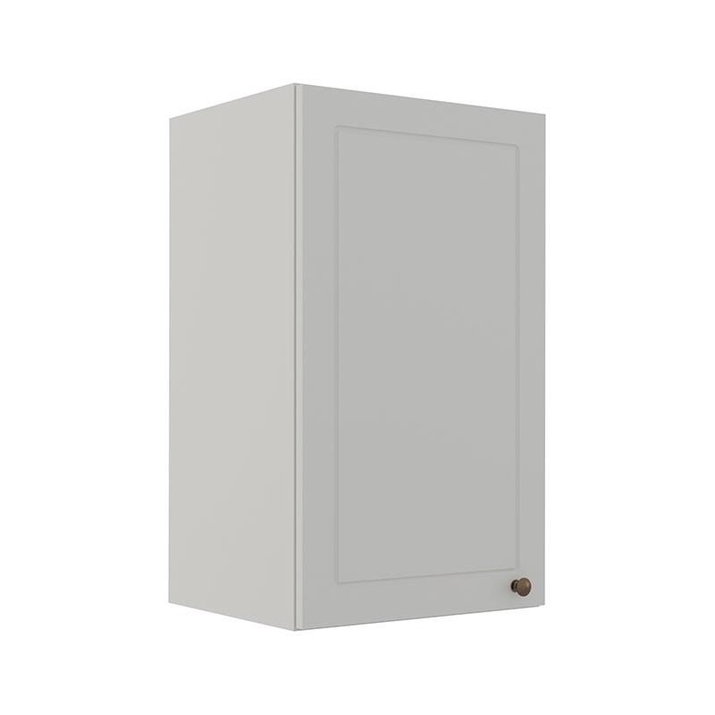 Módulo Armário Aéreo 68x40x34cm 1 Porta 100% MDF Cozinha Modulada Provence Robel Branco/Branco Matte