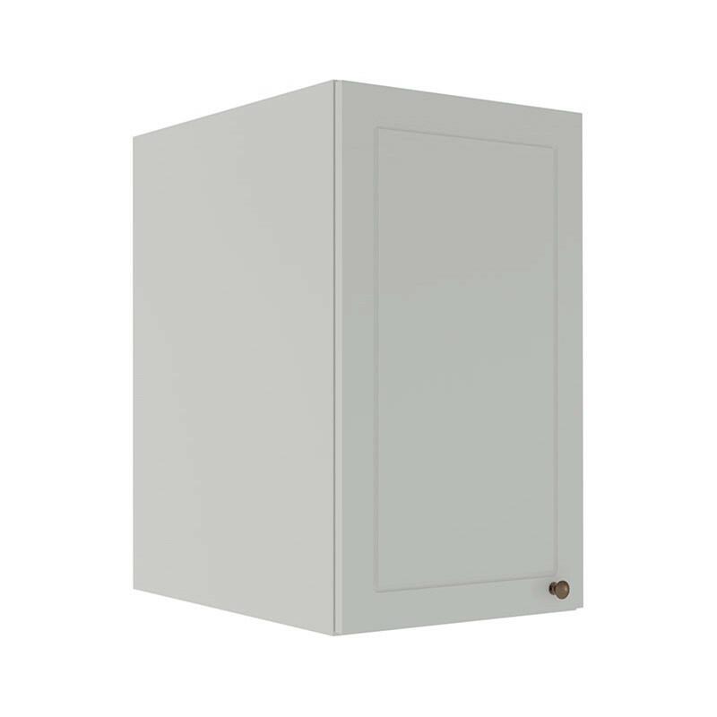 Módulo Armário Aéreo 68x40x56cm 1 Porta 100% MDF Cozinha Modulada Provence Robel Branco/Branco Matte