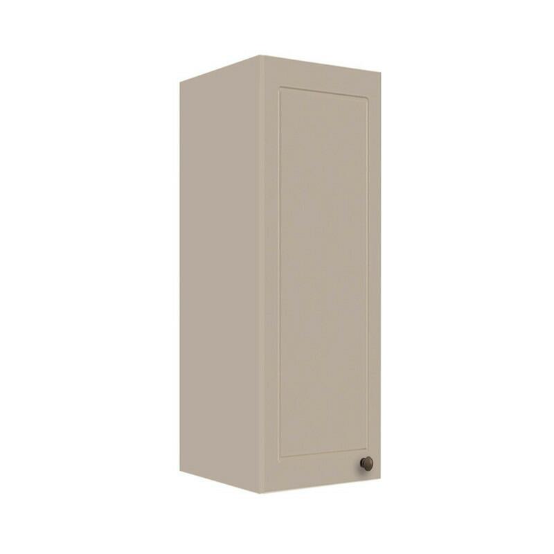 Módulo Armário Aéreo 88x30x34cm 1 Porta 100% MDF Cozinha Provence Robel Fendi/Fendi Matte