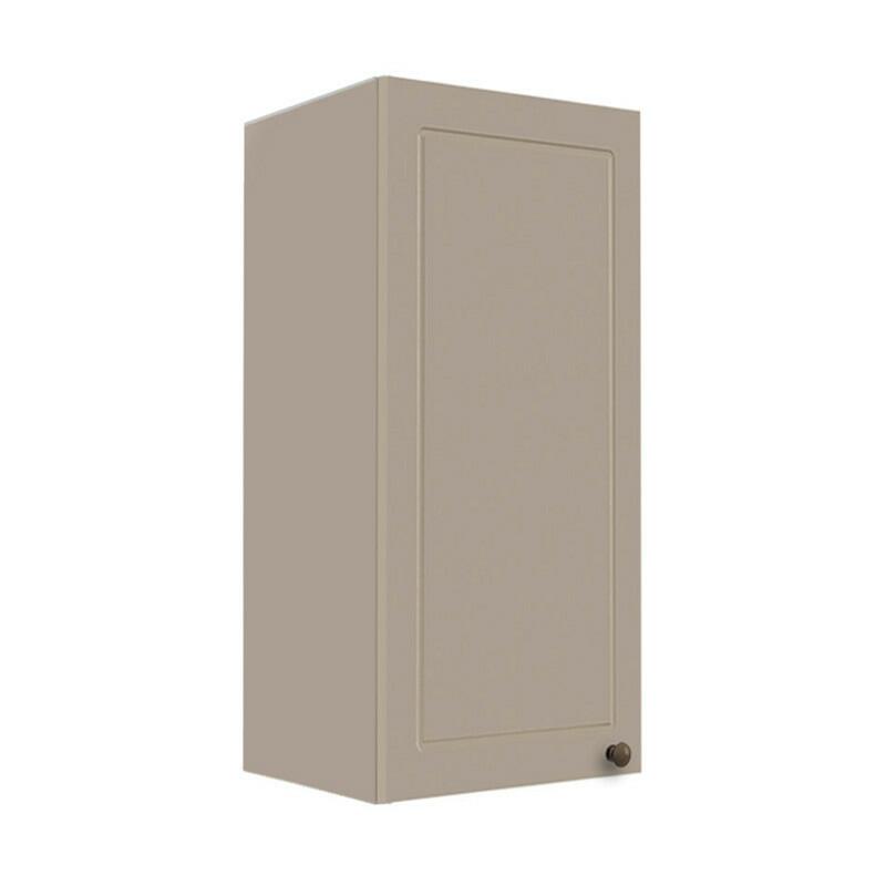 Módulo Armário Aéreo 88x40x34cm 1 Porta 100% MDF Cozinha Provence Robel Fendi/Fendi Matte
