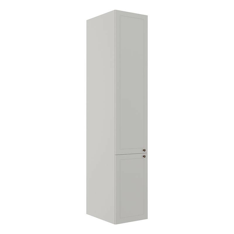 Módulo Paneleiro 208x40x56cm 2 Portas 100% MDF Cozinha Provence Robel Branco/Branco Matte