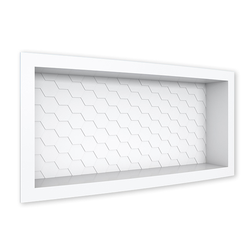 Nicho Parede Para Banheiro 60x27x9cm Termoplástico Cozimax Branco