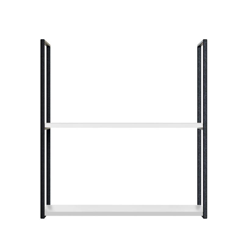 Módulo Nicho Metal 68x60x33cm 2 Prateleiras Cozinha Modulada Robel Branco