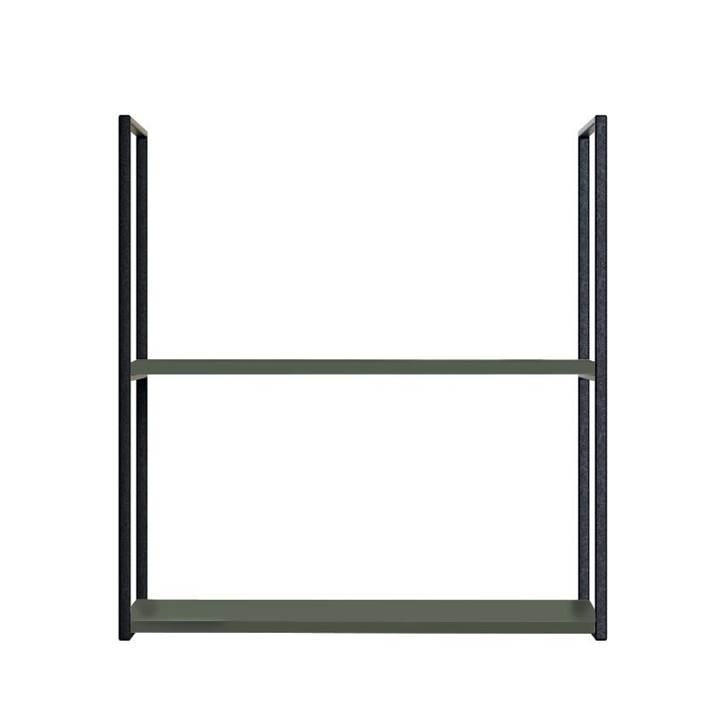 Módulo Nicho Metal 68x60x33cm 2 Prateleiras Cozinha Modulada Robel Salvia