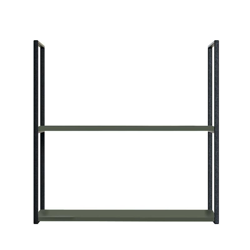 Módulo Nicho Metal 68x70x33cm 2 Prateleiras Cozinha Modulada Robel Salvia
