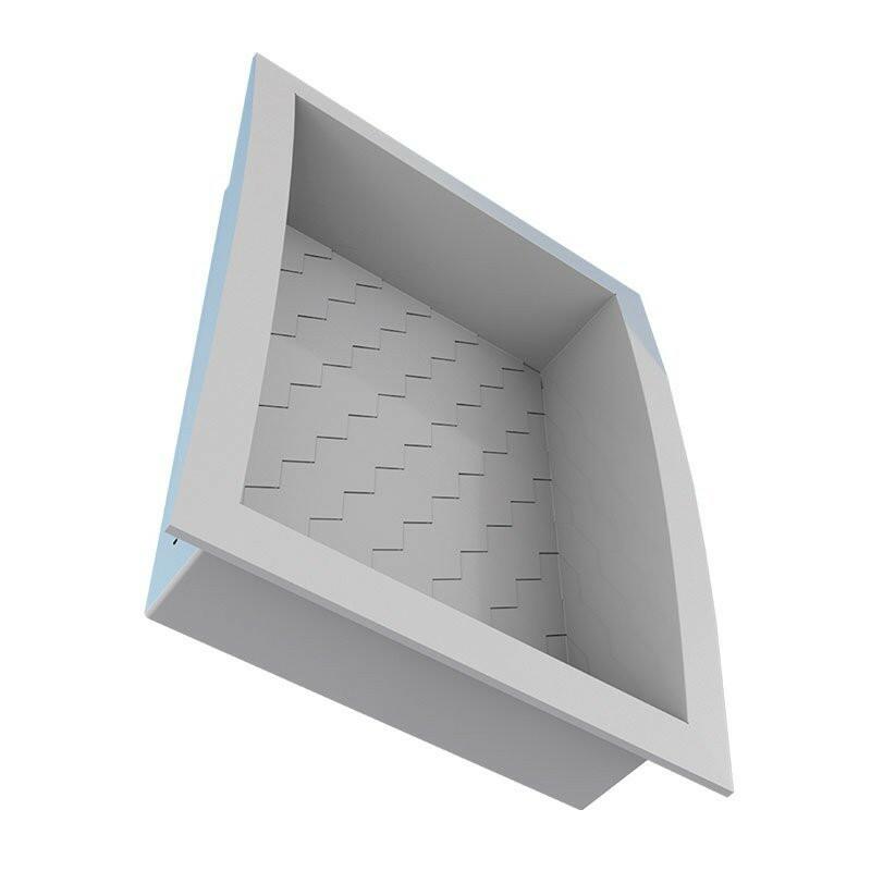 Nicho Para Banheiro 40x27x9.5 Termoplástico Cozimax Cinza