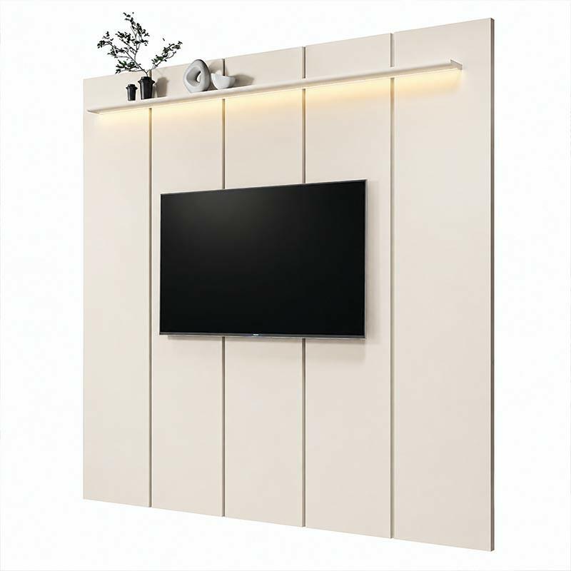 Painel Ripado Para TV até 85¨ LED 225m Estone 2.25 EDN Off White