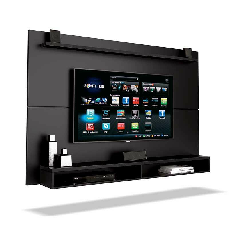 Painel Suspenso Para TV 65 Polegadas Maxi 180cm EDN Preto