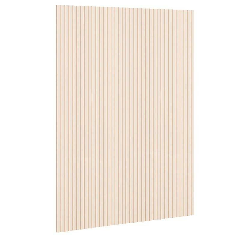 Placa Painel Ripado Madeira MDF 188cm x 240cm Arbo EDN Off White