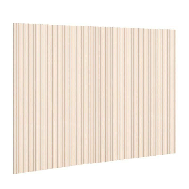 Placa Painel Ripado Madeira MDF 376cm x 240cm Arbo EDN Off White
