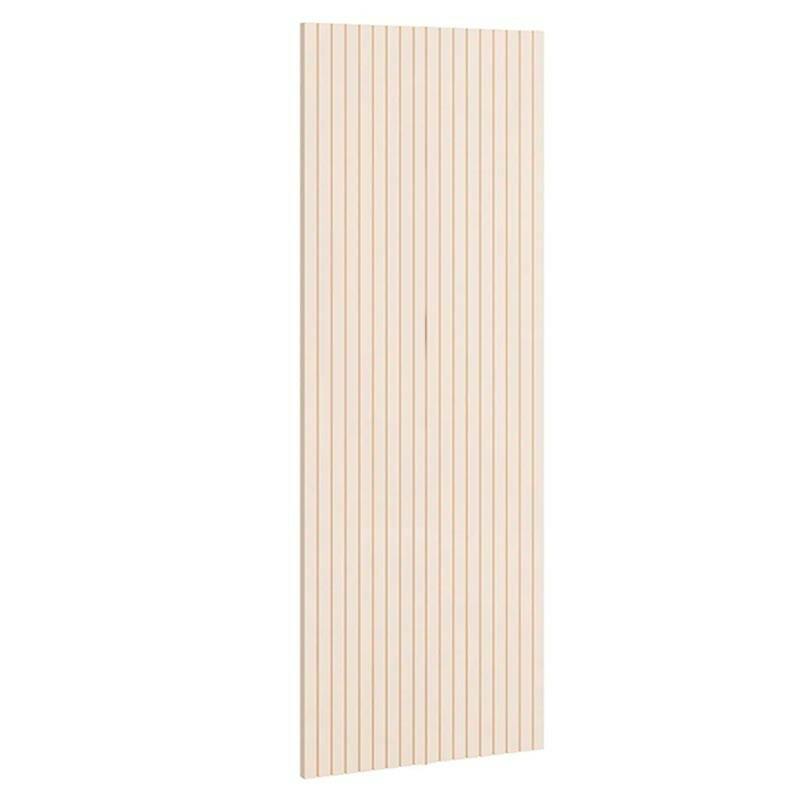 Placa Painel Ripado Madeira MDF 94cm x 240cm Arbo EDN Off White