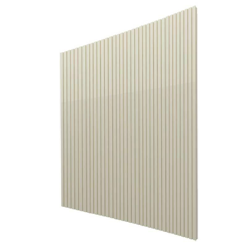 Placa Painel Ripado Nobre 250cm x 250cm Gelius Off White