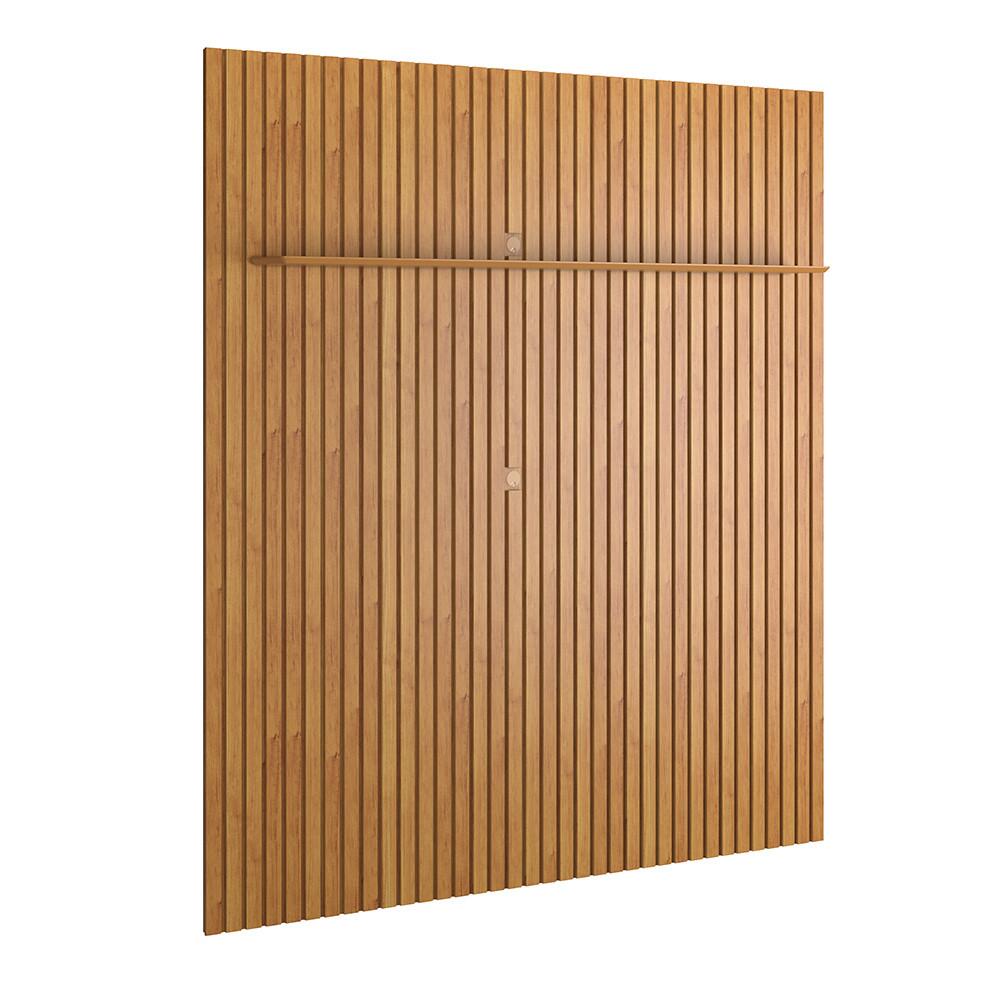 Painel Para TV Ripado 250x230cm Para TV 85 Supremo 2.3 Patrimar Cinamomo