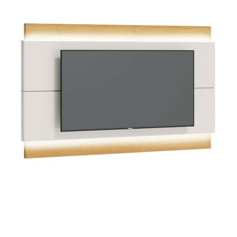 Painel Para TV 65 Polegadas Com Led Classic 1.8 Imcal Off White/Nature