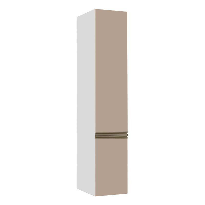 Módulo Paneleiro 40cm 2 Portas 208x40x56cm 100% MDF Cozinha Modulada Gold J Robel Branco/Fendi Matte