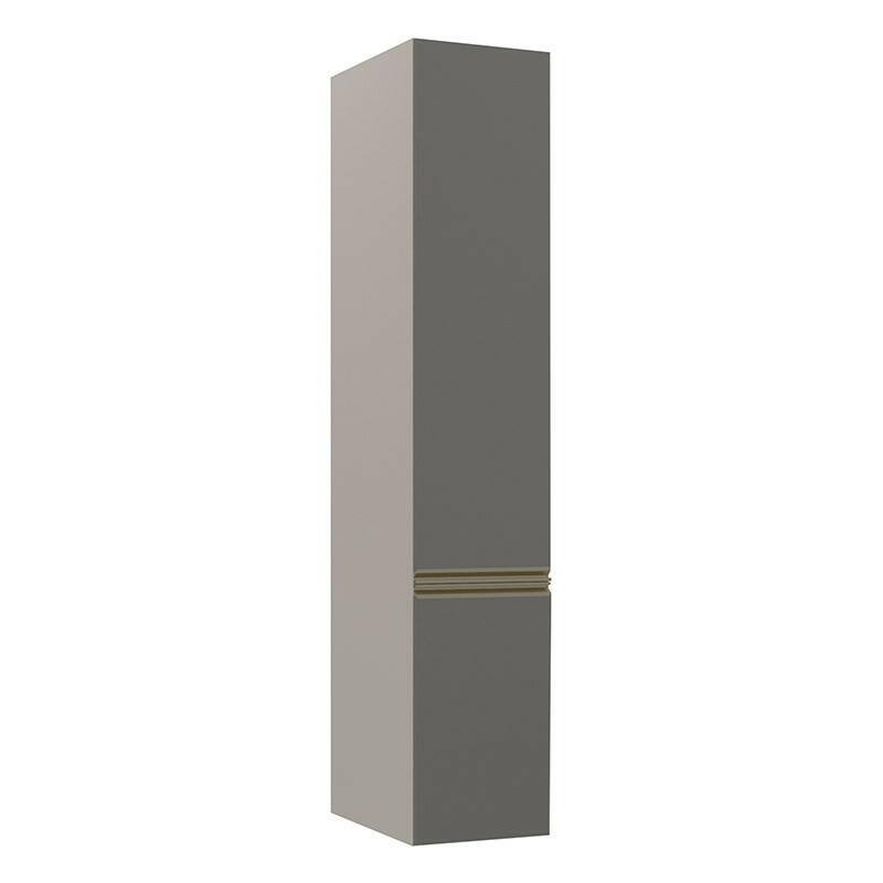 Módulo Paneleiro 40cm 2 Portas 100% MDF Cozinha Modulada Gold Robel Fendi/Cinza