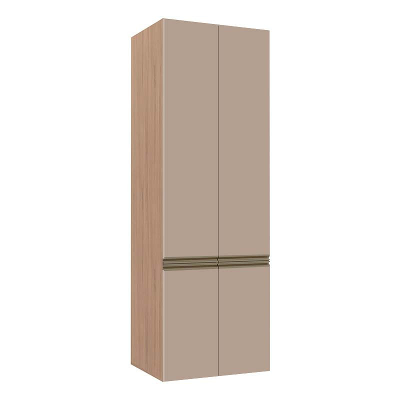 Módulo Paneleiro 70cm 4 Portas 208x70x56cm 100% MDF Cozinha Modulada Gold J Robel Hanover/Fendi Matte