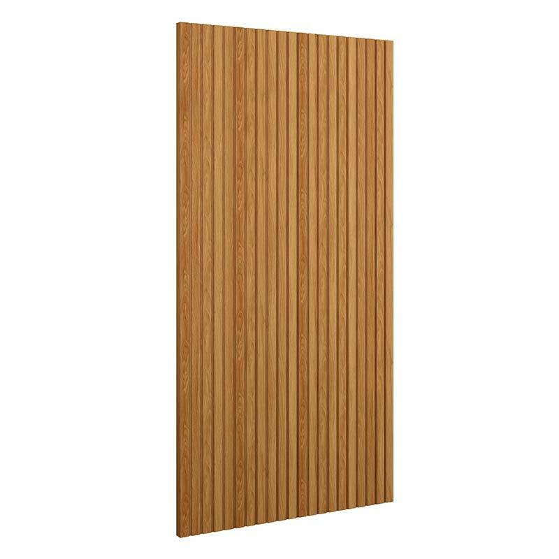 Placa Painel Ripado Parede 126cm x 250cm Bali Lukaliam Freijo