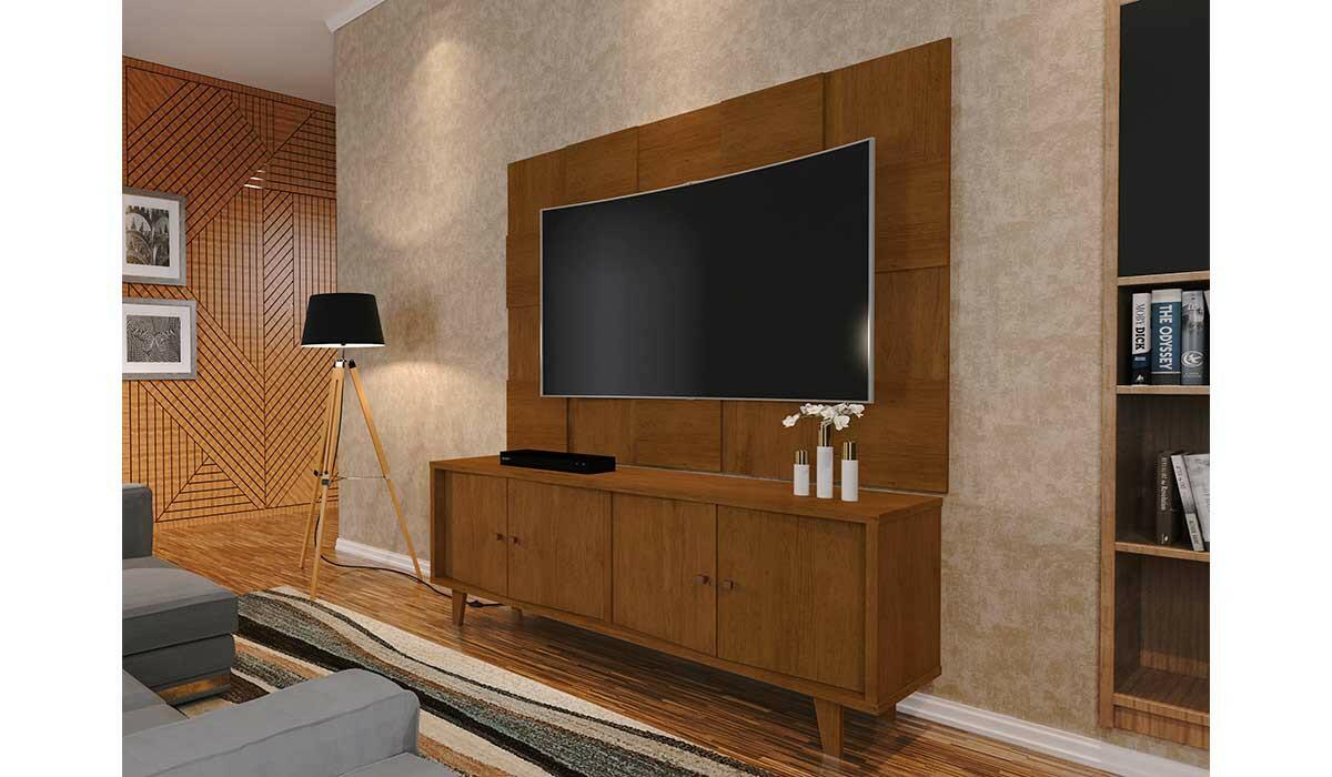 Painel Para TV 55 Polegadas 5095 JB Bechara Caramelo