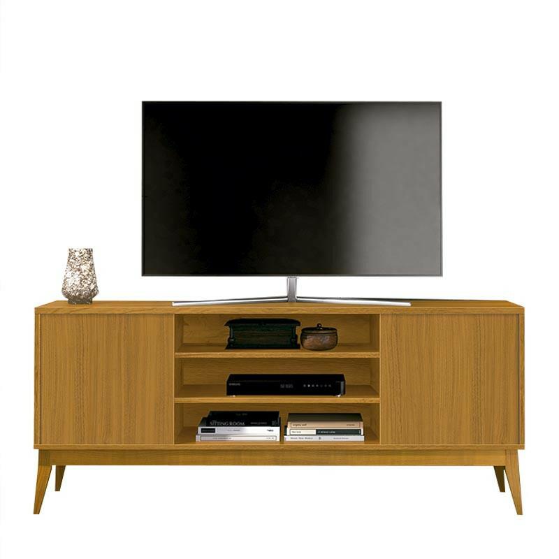 Rack Para Sala de TV 60 Polegadas 160cm Titan EDN Cedro
