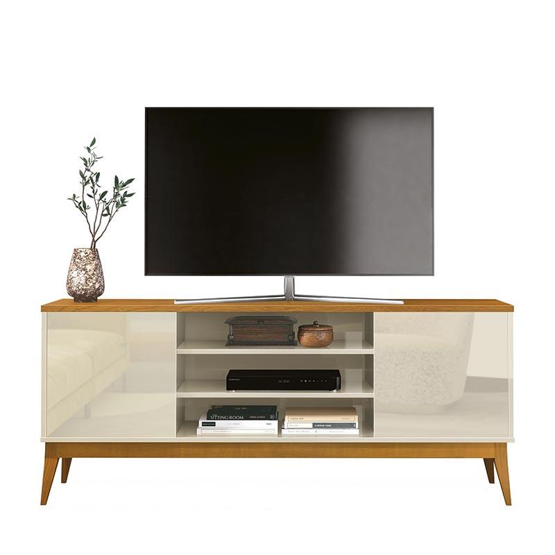 Rack Para Sala de TV 60 Polegadas 160cm Titan EDN Off White/Cedro