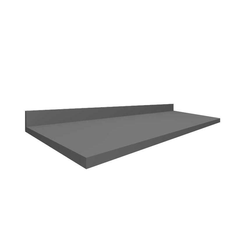 Módulo Tampo Para Balcão 120cm x 56cm x 25mm 100% MDF Cozinha Modulada Robel Cinza Matte