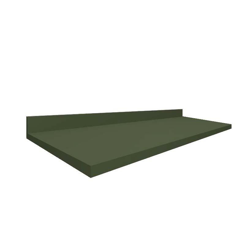 Módulo Tampo Para Balcão 120cm x 56cm x 25mm 100% MDF Cozinha Modulada Robel Salvia Matte
