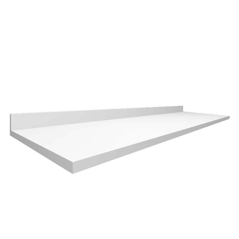Módulo Tampo Para Balcão 160cm x 56cm x 25mm 100% MDF Cozinha Modulada Robel Branco Matte