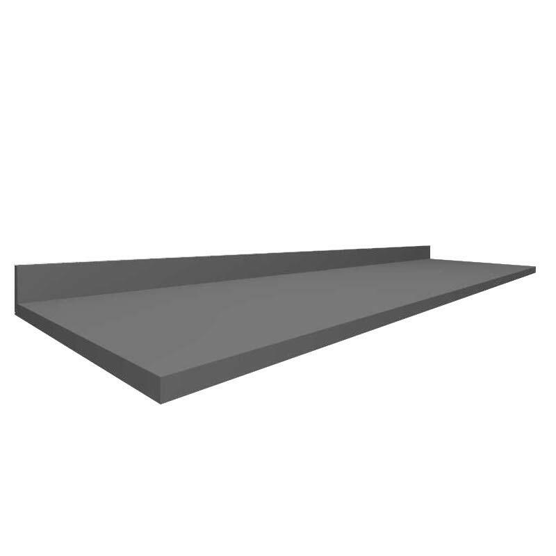 Módulo Tampo Para Balcão 200cm x 56cm x 25mm 100% MDF Cozinha Modulada Robel Cinza Matte