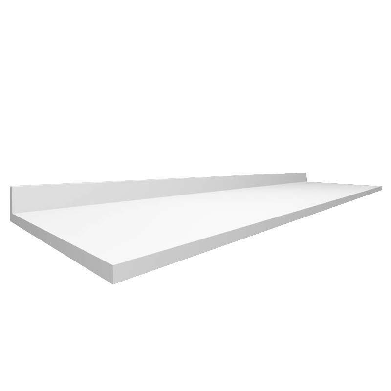 Módulo Tampo Para Balcão 250cm x 56cm x 25mm 100% MDF Cozinha Modulada Robel Branco Matte