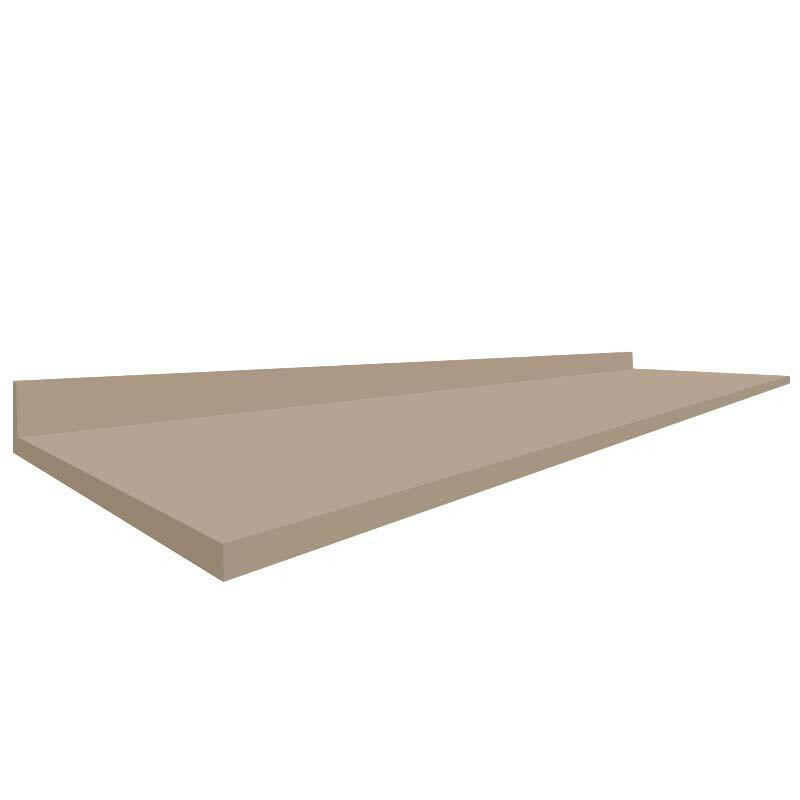 Módulo Tampo Para Balcão 273cm x 56cm x 25mm 100% MDF Cozinha Modulada Robel Fendi Matte