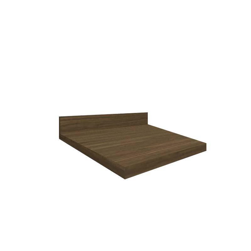 Módulo Tampo Para Balcão 35cm x 56cm x 25mm 100% MDF Cozinha Modulada Robel Amendoeira BP