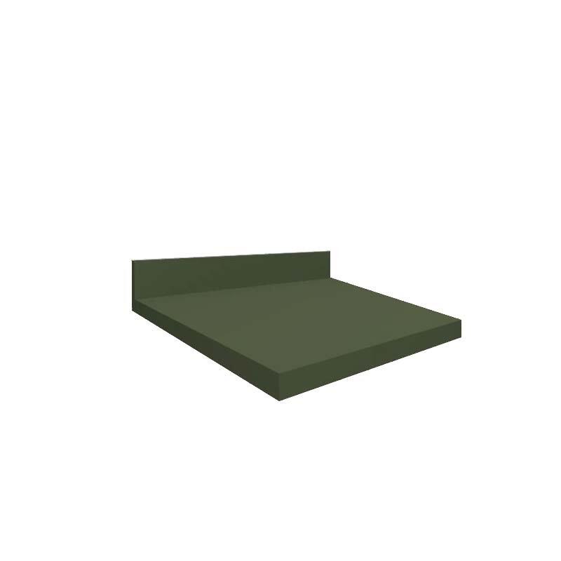 Módulo Tampo Para Balcão 35cm x 56cm x 25mm 100% MDF Cozinha Modulada Robel Salvia Matte