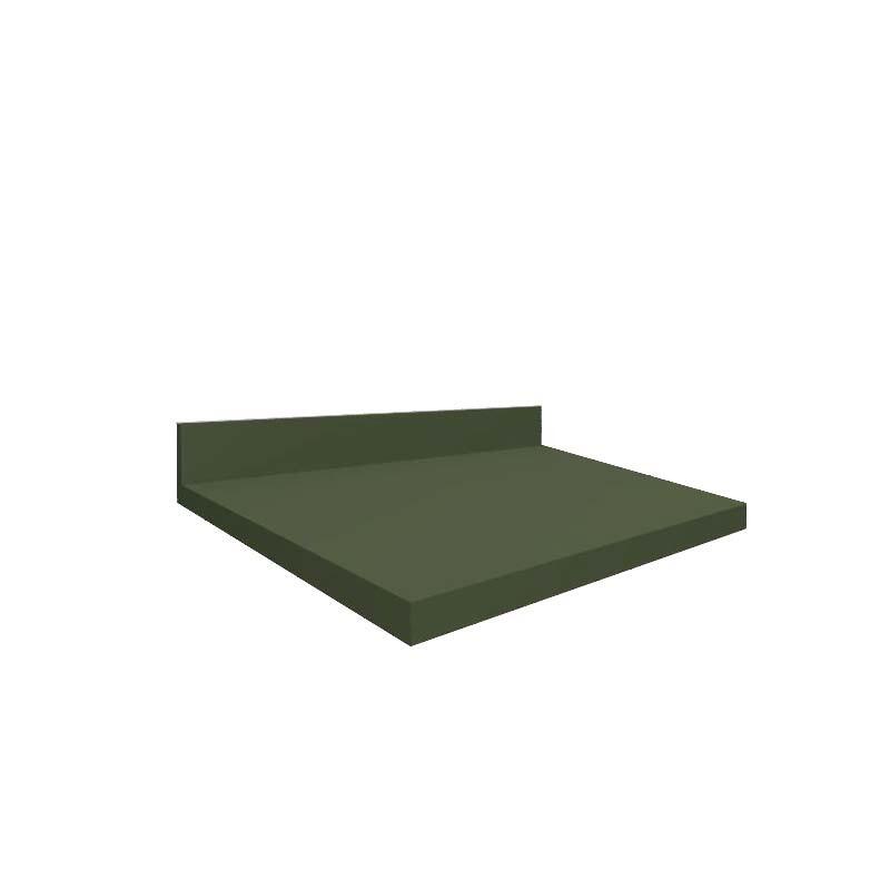 Módulo Tampo Para Balcão 40cm x 56cm x 25mm 100% MDF Cozinha Modulada Robel Salvia Matte
