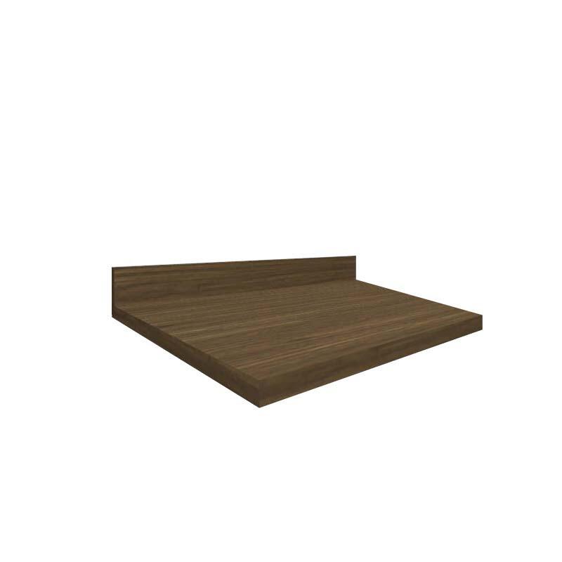 Módulo Tampo Para Balcão 50cm x 56cm x 25mm 100% MDF Cozinha Modulada Robel Amendoeira BP