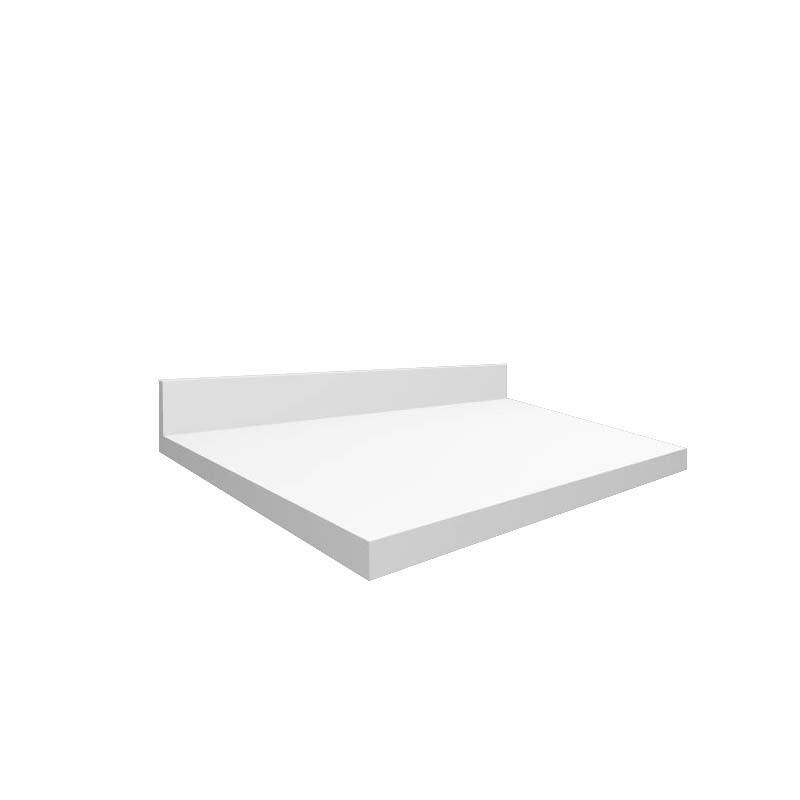 Módulo Tampo Para Balcão 50cm x 56cm x 25mm 100% MDF Cozinha Modulada Robel Branco Matte