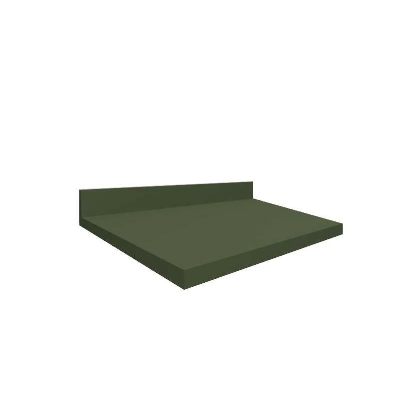 Módulo Tampo Para Balcão 50cm x 56cm x 25mm 100% MDF Cozinha Modulada Robel Salvia Matte