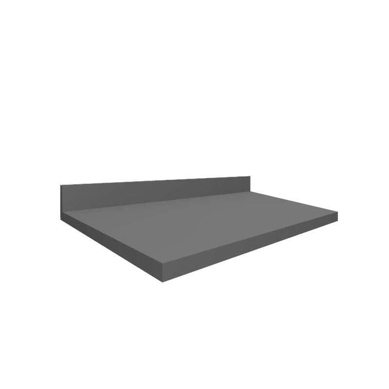 Módulo Tampo Para Balcão 60cm x 56cm x 25mm 100% MDF Cozinha Modulada Robel Cinza Matte
