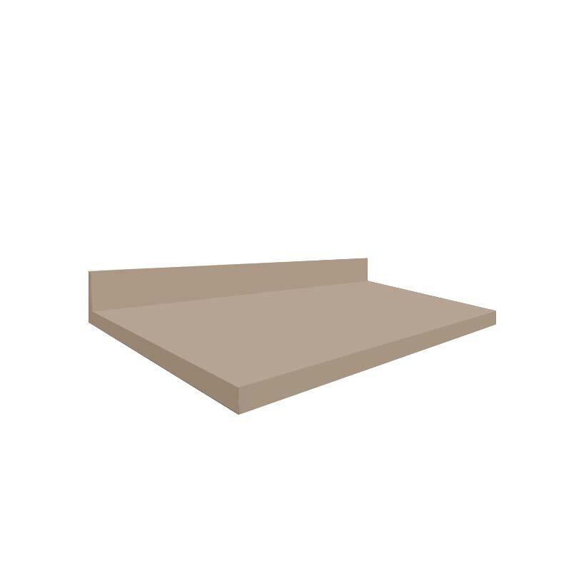 Módulo Tampo Para Balcão 60cm x 56cm x 25mm 100% MDF Cozinha Modulada Robel Fendi Matte