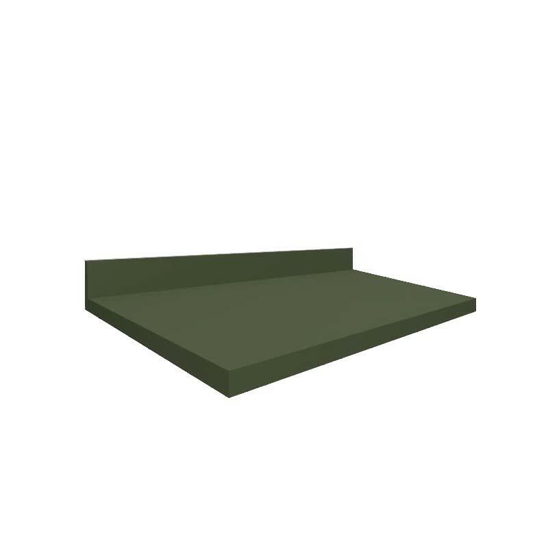 Módulo Tampo Para Balcão 60cm x 56cm x 25mm 100% MDF Cozinha Modulada Robel Salvia Matte