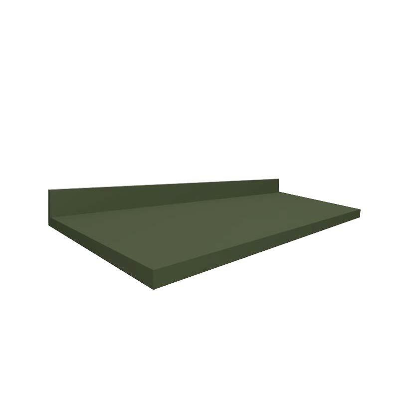 Módulo Tampo Para Balcão 90cm x 56cm x 25mm 100% MDF Cozinha Modulada Robel Salvia Matte
