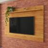 Painel  Para TV 160cm Quarto Sala Para TV 60 Sirius 1.6 Patrimar Cinamomo