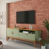 Rack Sala Quarto 160cm Para TV 60 Sirius 1.6 Patrimar Alecrim/Cinamomo