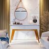 Aparador Para Sala 2 Gavetas 136cm Classic Imcal Branco