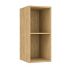 Módulo Armário Aéreo 30x68x34cm 1 Porta 100% MDF Cozinha Provence Robel Hanover/Off White Matte