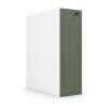 Módulo Balcão 20x68x56cm Com Porta Tempero 100% MDF Cozinha Provence Robel Branco/Salvia Matte