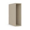 Módulo Balcão 20x68x56cm 1 Porta 100% MDF Cozinha Provence Robel Fendi/Branco Matte