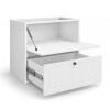 Módulo Balcao 70x68x56cm 1 Gaveta 1 Porta Basculante 100% MDF Cozinha Provence Robel Branco/Branco Matte