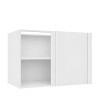 Módulo Balcão Canto Reto 100x68x56cm Direito/Esquerdo 100% MDF Cozinha Provence Robel Branco/Salvia Matte