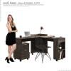 Conjunto de Mesa Para Escritório Estudos Alessa M1 M2 Lukaliam Noce